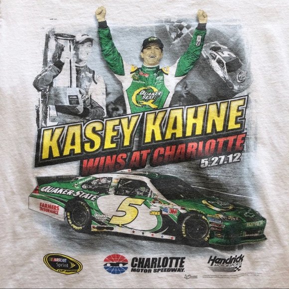 Kasey Kahne NASCAR 2012 Print T-Shirt M Chase Auth - Picture 3 of 8